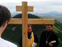 Еще одна вершина Кавказских Минеральных Вод освящена общей братской молитвой